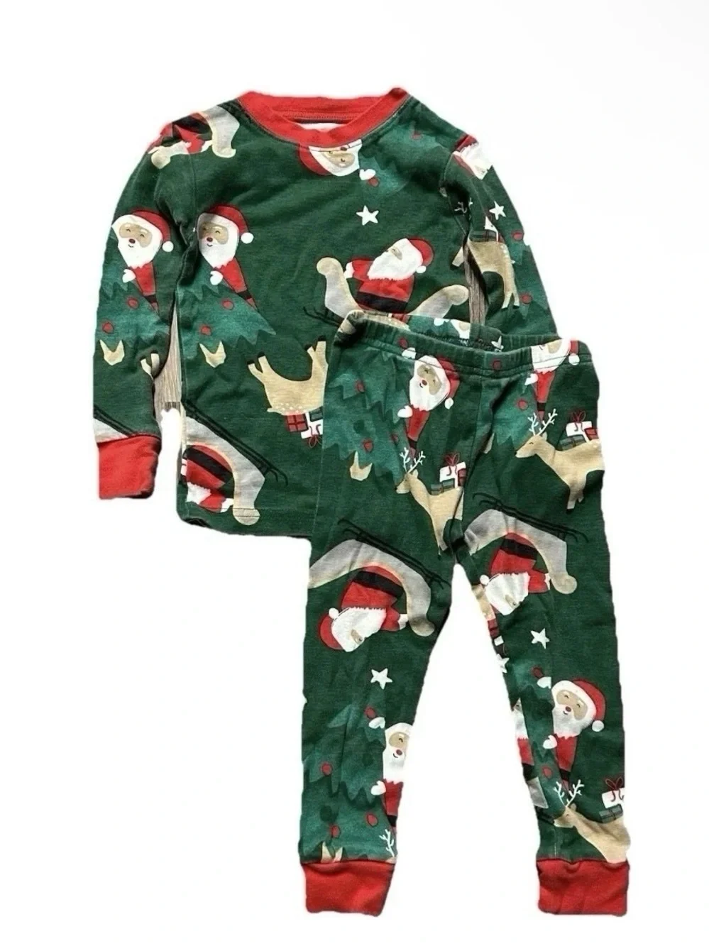 Toddler Christmas Lot Pajamas Long Sleeve Shirts Size 18-24 Months 2T